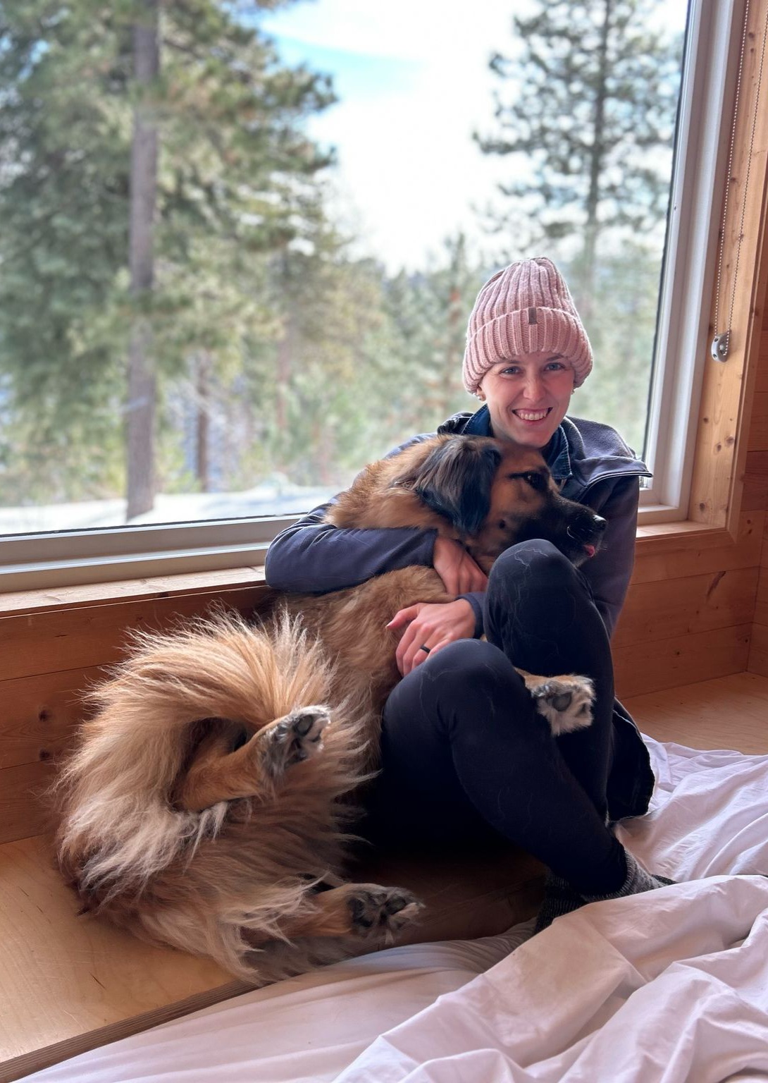 Janice with her dog Pemi